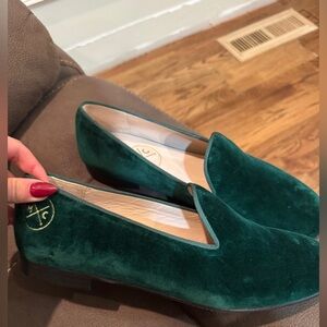 MXC handmade Green Velvet men’s Loafers